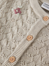 NAME IT Strik Cardigan Himali Peyote Melange